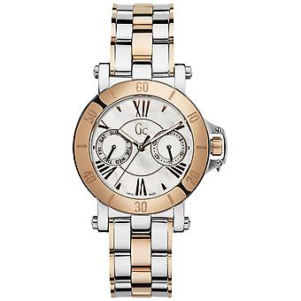 R.gc Sra bicolor esf.nacar Watch for Women Analog swiss Quartz with Stainless Steel Bracelet X74002L1S