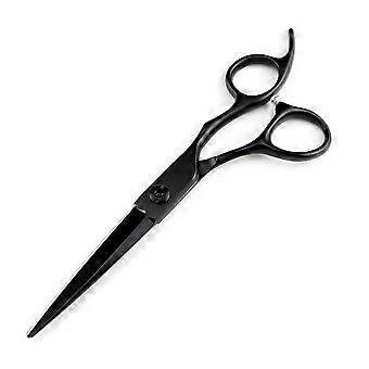 6 Inch Japanese Steel Hair Cutting Scissors with Precision Blades, Ergonomic Handle, Black Professional Hairdressing Shears