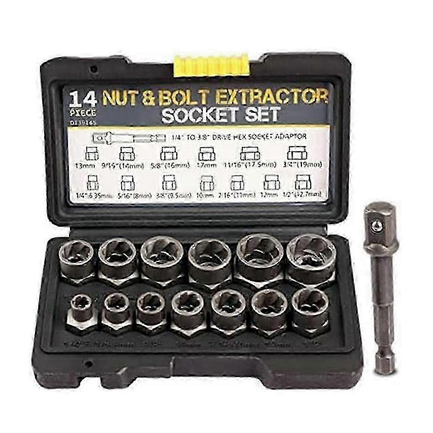 Heavy-Duty Nut & Bolt Extractor Set