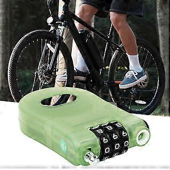 Combination Cable Lock 4Digit Keyless Bike Helmet Lock AntiTheft Steel Cable for Luggage and Backpack