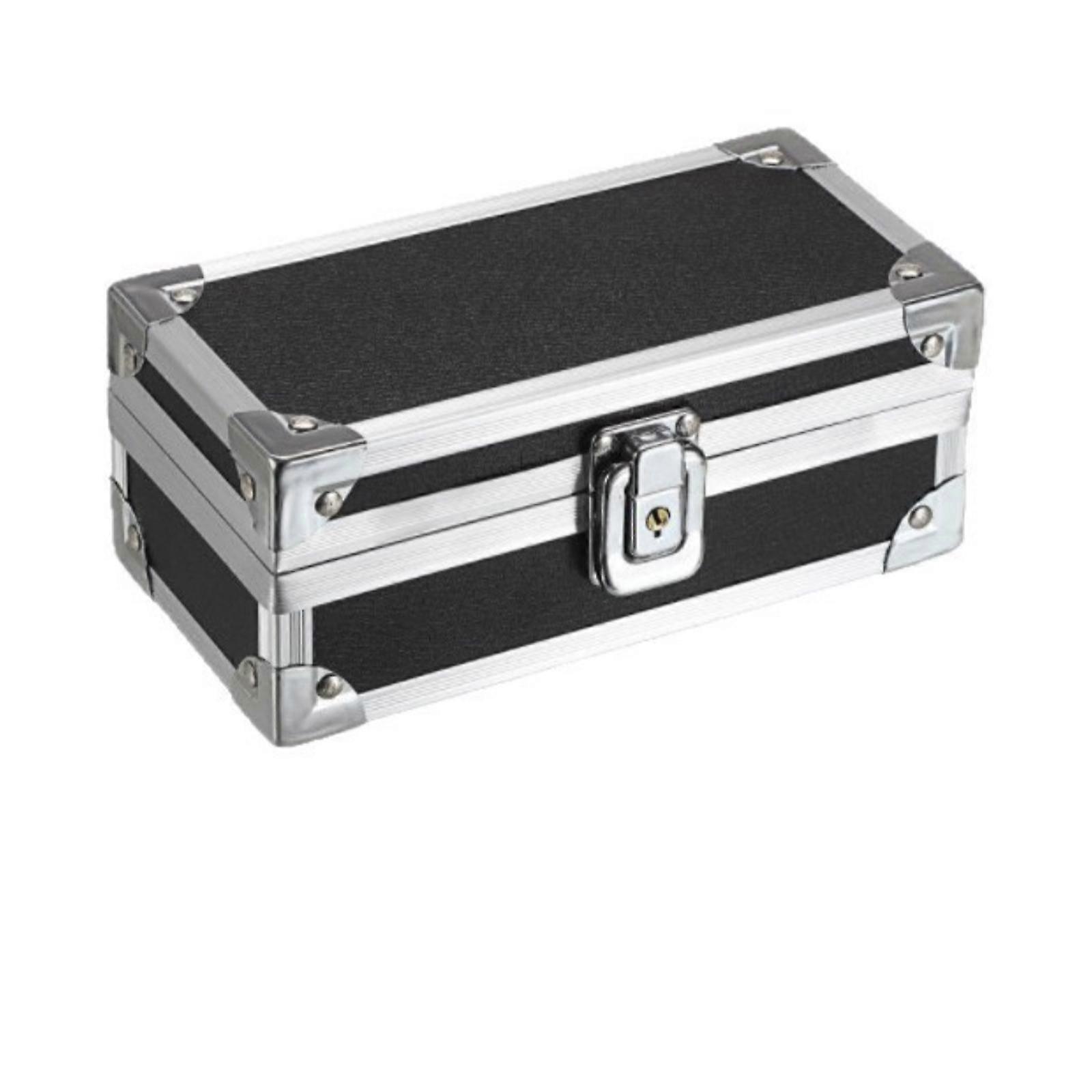 Lockable Storage Case Secure Storage Case with Hinged Lid Compact Valuable