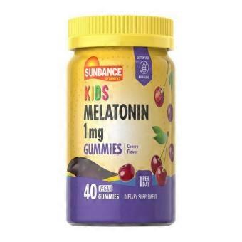 Sundance Kid's Melatonin-tyggebolcher, naturlig kirsebærsmag, 1 mg, 40 stk.