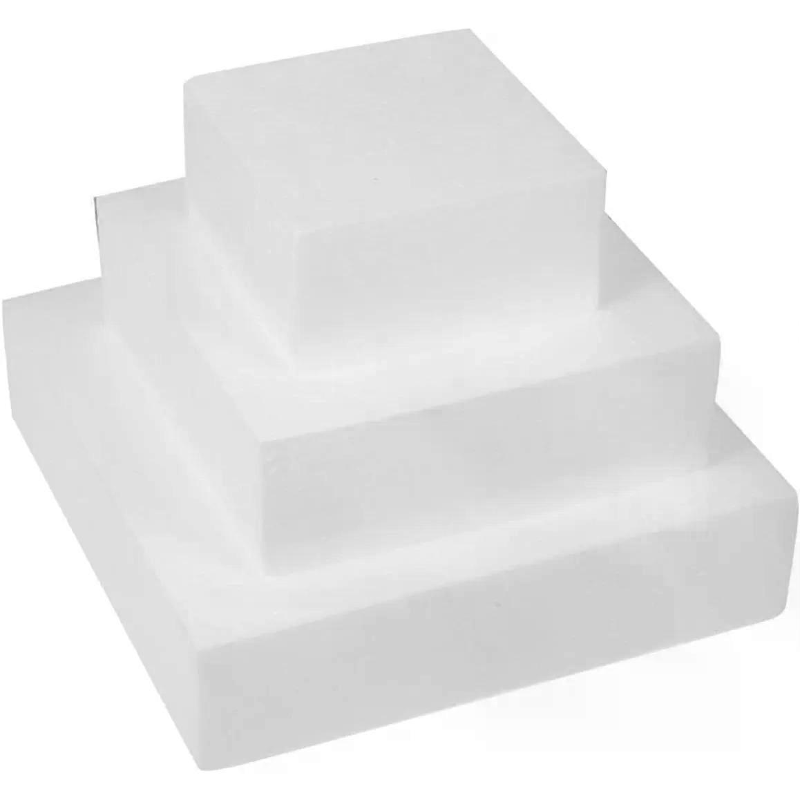 Cake Foam Dummy Model for Wedding Displays, 3pcs White