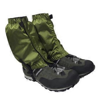 Waterproof Hiking Gaiters with Adjustable Secure Fit and Breathable Fabric for Backpacking Climbing Snow Mountaineering Green