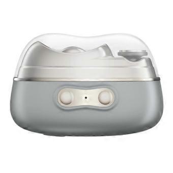 Rechargeable 4-in-1 Electronic Nail Care Kit with Clipper, File, Polisher & UV Sanitizer, White yfsy