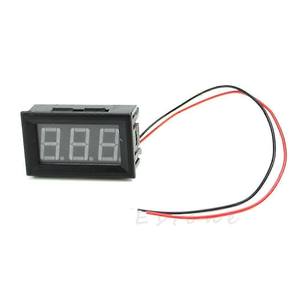 3-Digit Blue-Green DC Voltmeter 5-32V