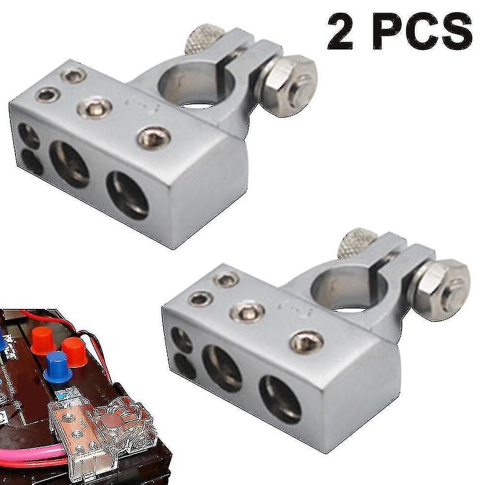 Battery Terminal Connectors Kit Gauge Positive And Negative With Covers