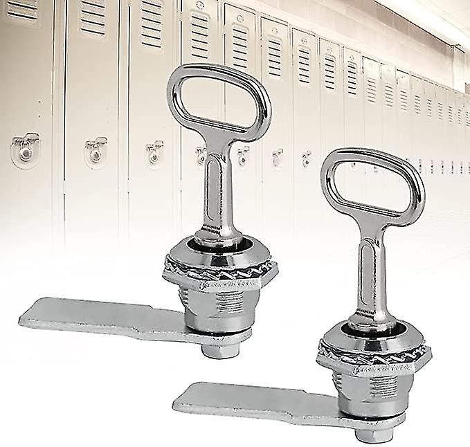 Pxcl 2 Pieces Cylinder Cam Lock With Triangular Socket Key Mailbox Lock Cabinet Drawer Lock