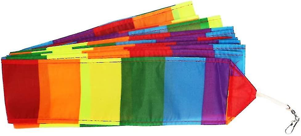 49 Ft Rainbow Kite Tail 15m Long Colorful Ribbon Kite Accessories