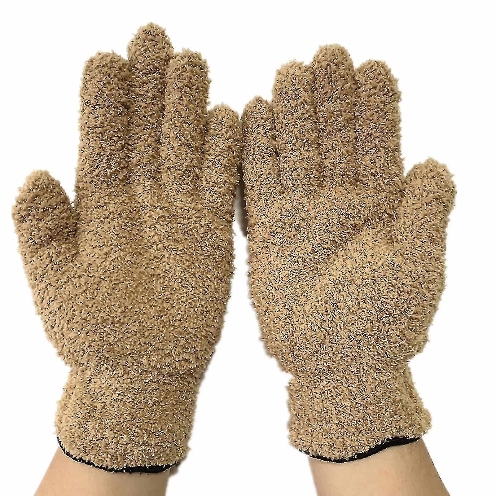 Microfiber Dusting Cleaning Glove Mitt Car Window Dust Remover Tool Reusable New