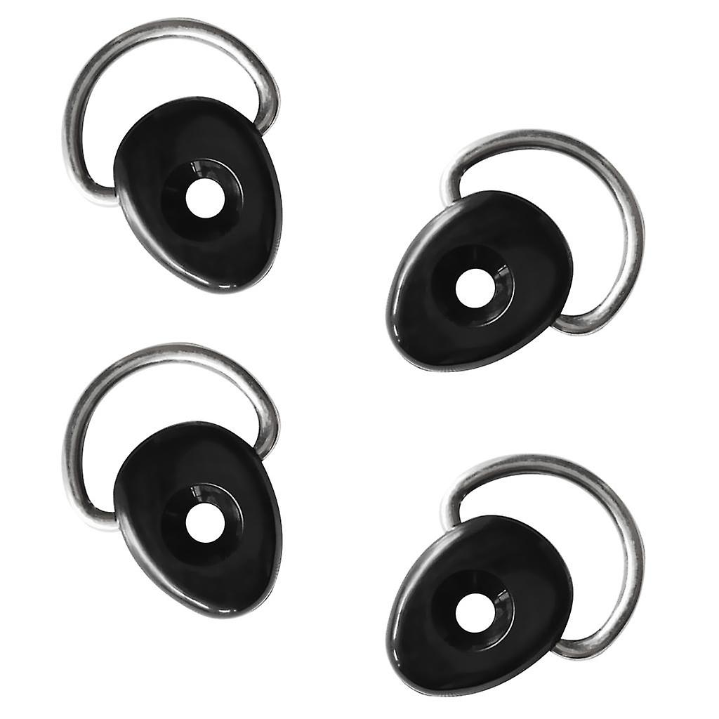 4 Pieces Kayak Loop Deck Fitting with D-ring for Deck Bungee Line Rigging