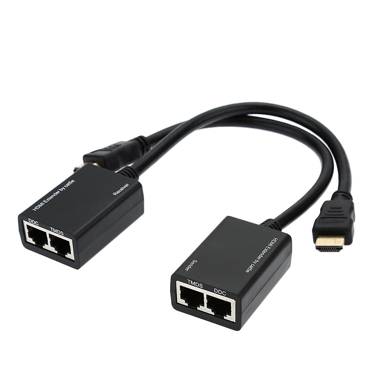 High Definition Multimedia Interface Rj45 Cat6 Cat5e Cable Lan Ethernet Extender Up To 30m Video
