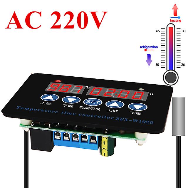 Zfx-w1020 Microcomputer Temperature Controller 220v Thermostat Intelligent Time Controller Adjustable Thermostat Thermoregulator