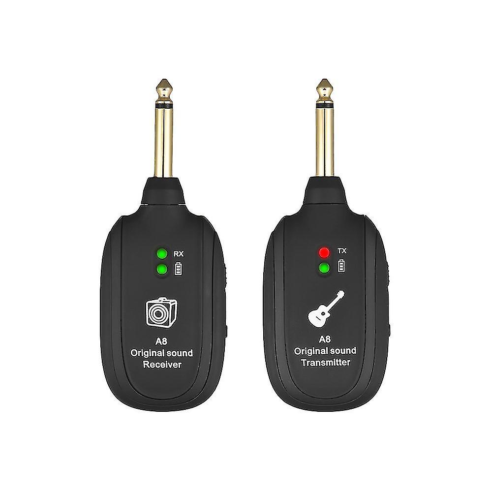 Gitarr trådlöst system 20hz-20khz akustisk överföring uppladdningsbar sändarmottagare för elect