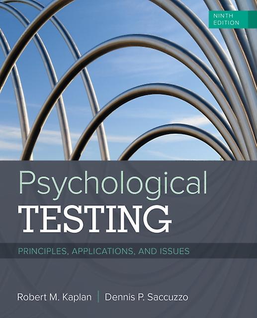 Psychological Testing by Dennis San Diego State University Saccuzzo Paperback