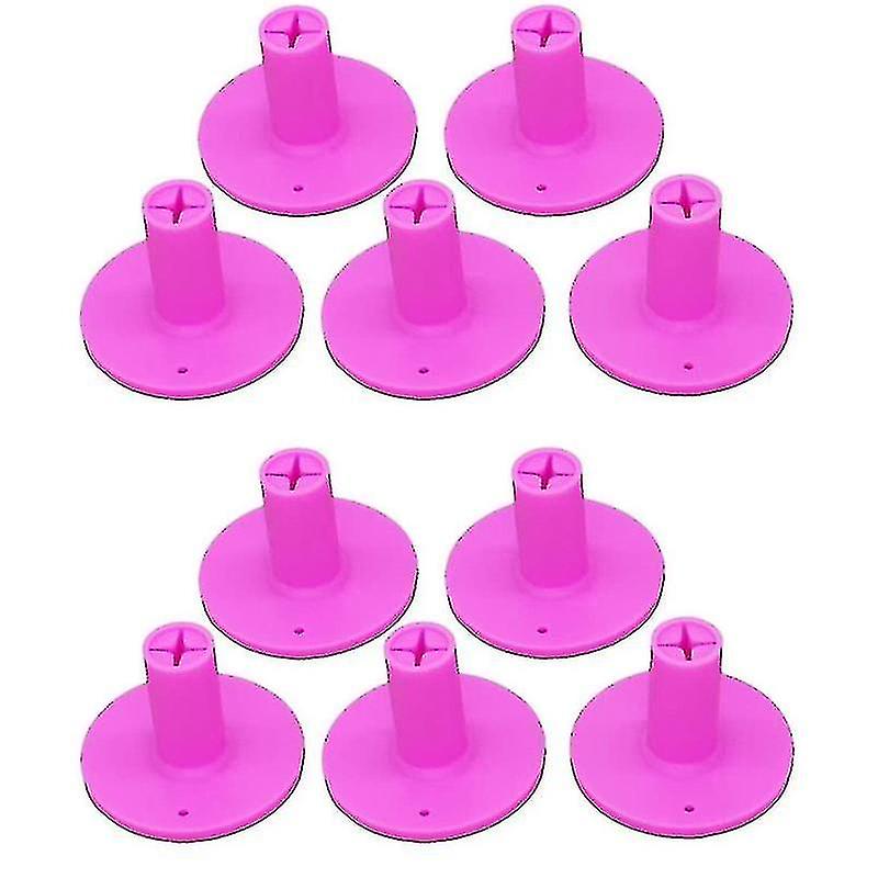 10pcs Golf Tpr Tee Holder Set For Golf Driving Range Tee,pink