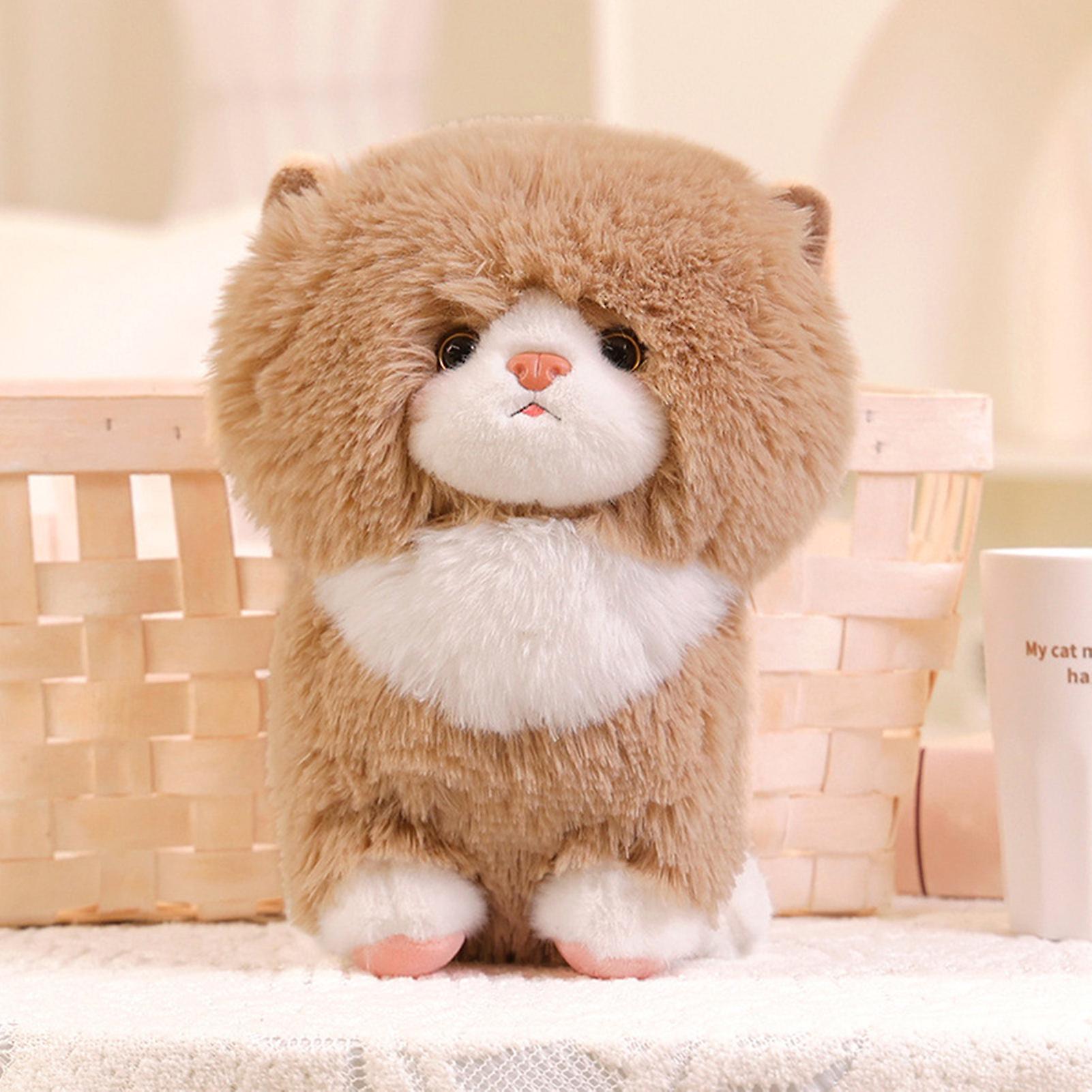 Cute Cat Plush Toy Stuffed Animal Doll Soft Comfortable Skin-friendly Plush Toy For Kids Baby Comforting Gift
