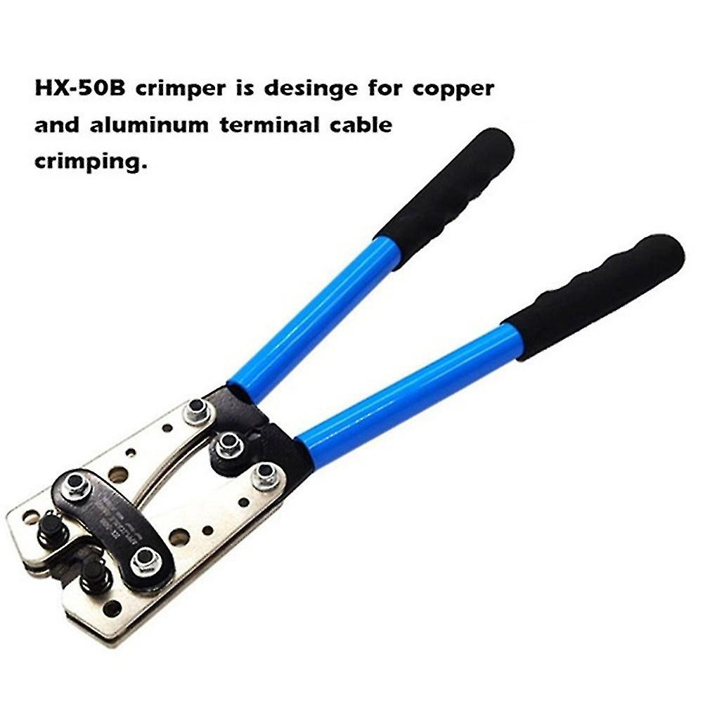 Hx-50b Portable Cable Crimping Too Terminals Crimper Plier Car Auto Copper R-ing Terminal Wire Crimp