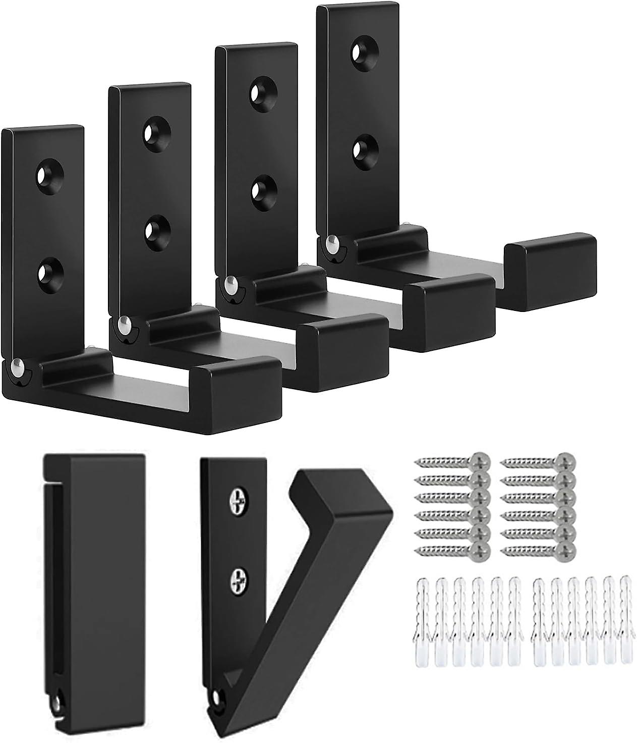6-Piece Foldable Wall Hook Set with 12 Screws