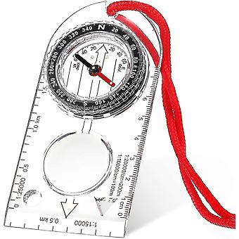 Navigationskompass Pfadfinder Kompass Orientierungslauf Kompass Leichter Wanderkompass mit einstellbarer Neigung für Expedition Karte Lesen Navigation Orient