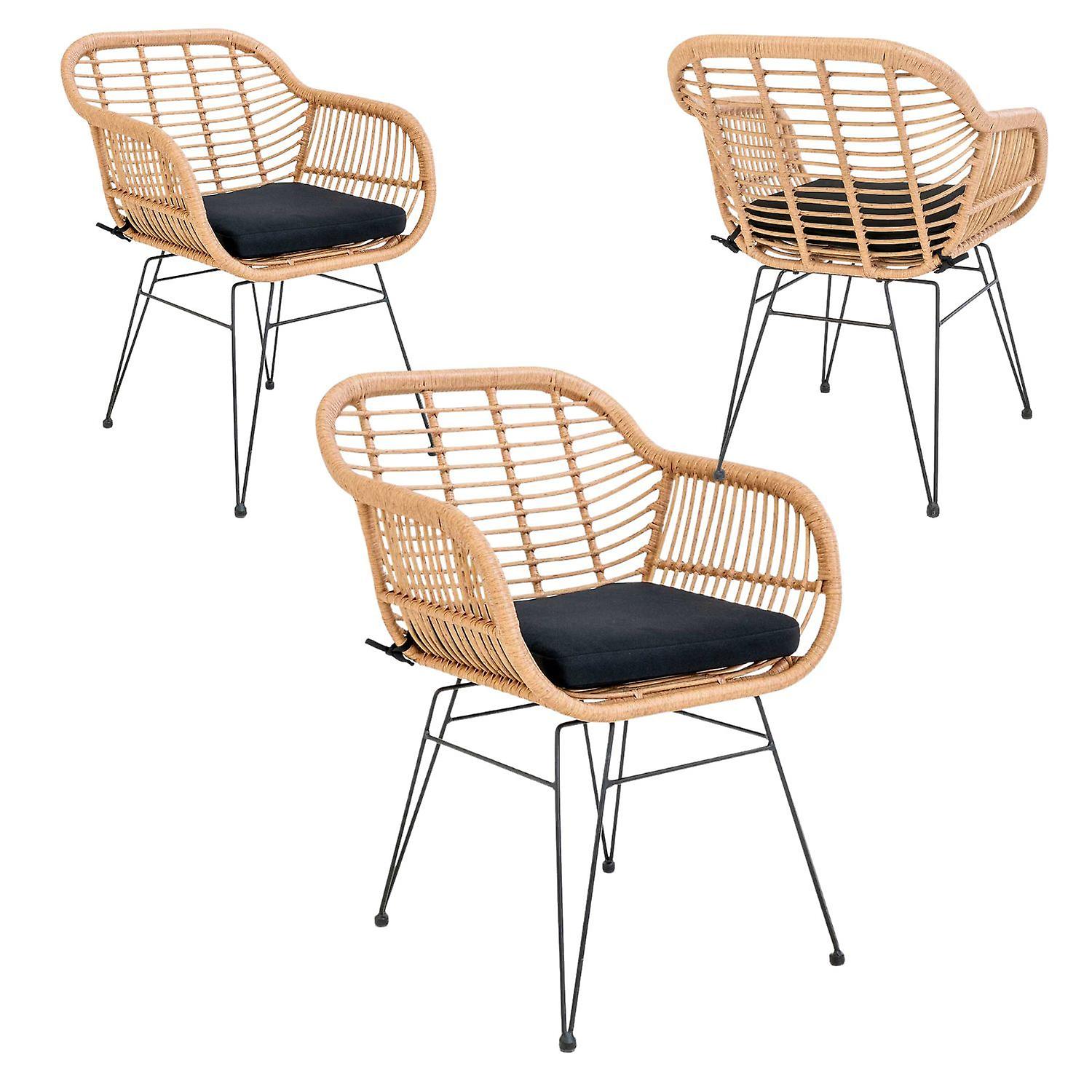 6 polyrotin armchairs TRIESTE