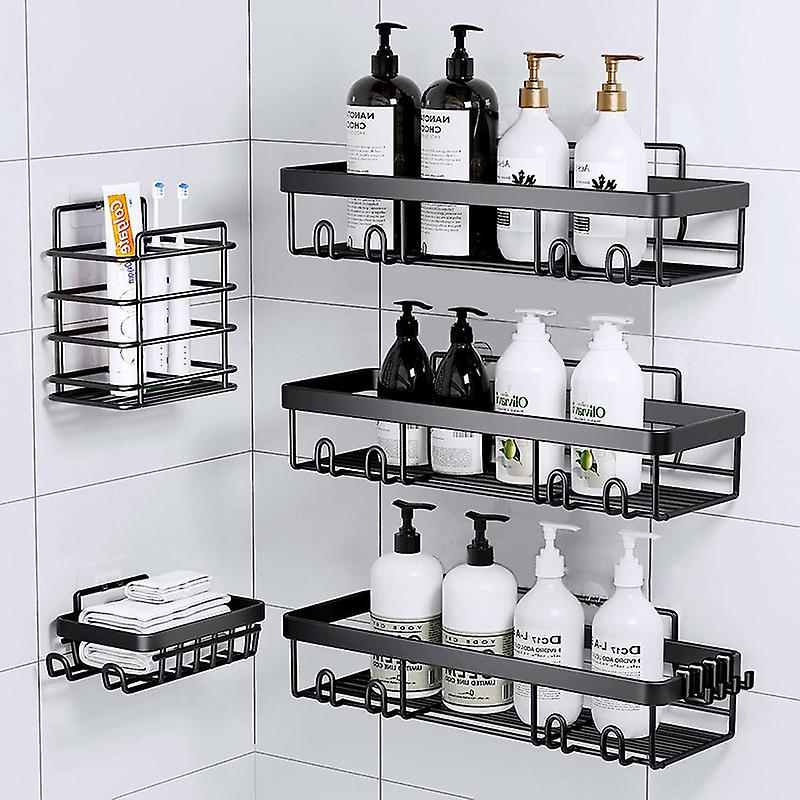 Shower shelf without drilling, Set of 3 Bathroom shelves Bathroom ...