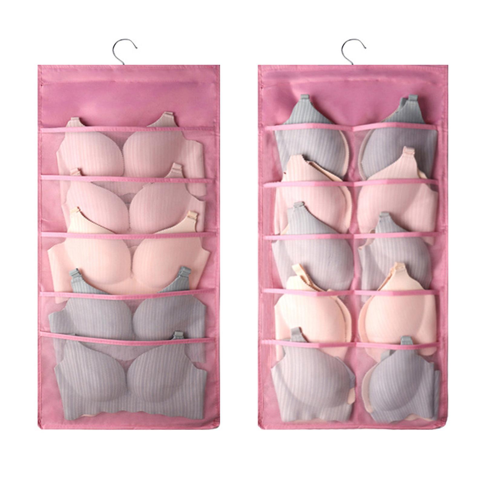 Çift Taraflı Asılı İç Çamaşırı Organizatör Asılı İç Çamaşırı Sütyen Çorap Depolama Çantası
