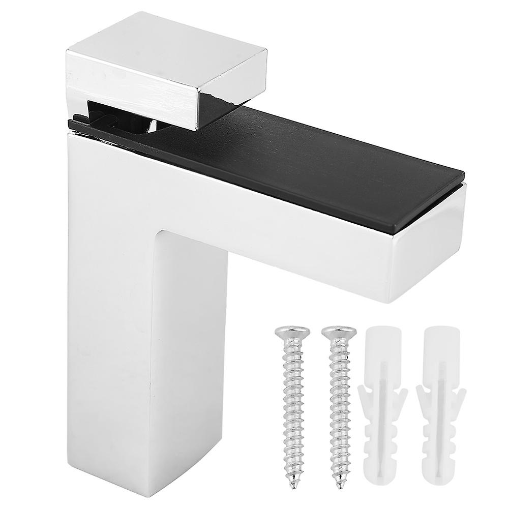 4pcs Glass Wood Layer Board Fixed F Type Clips Wall Shelf Bracket Support Peg Set (#02)