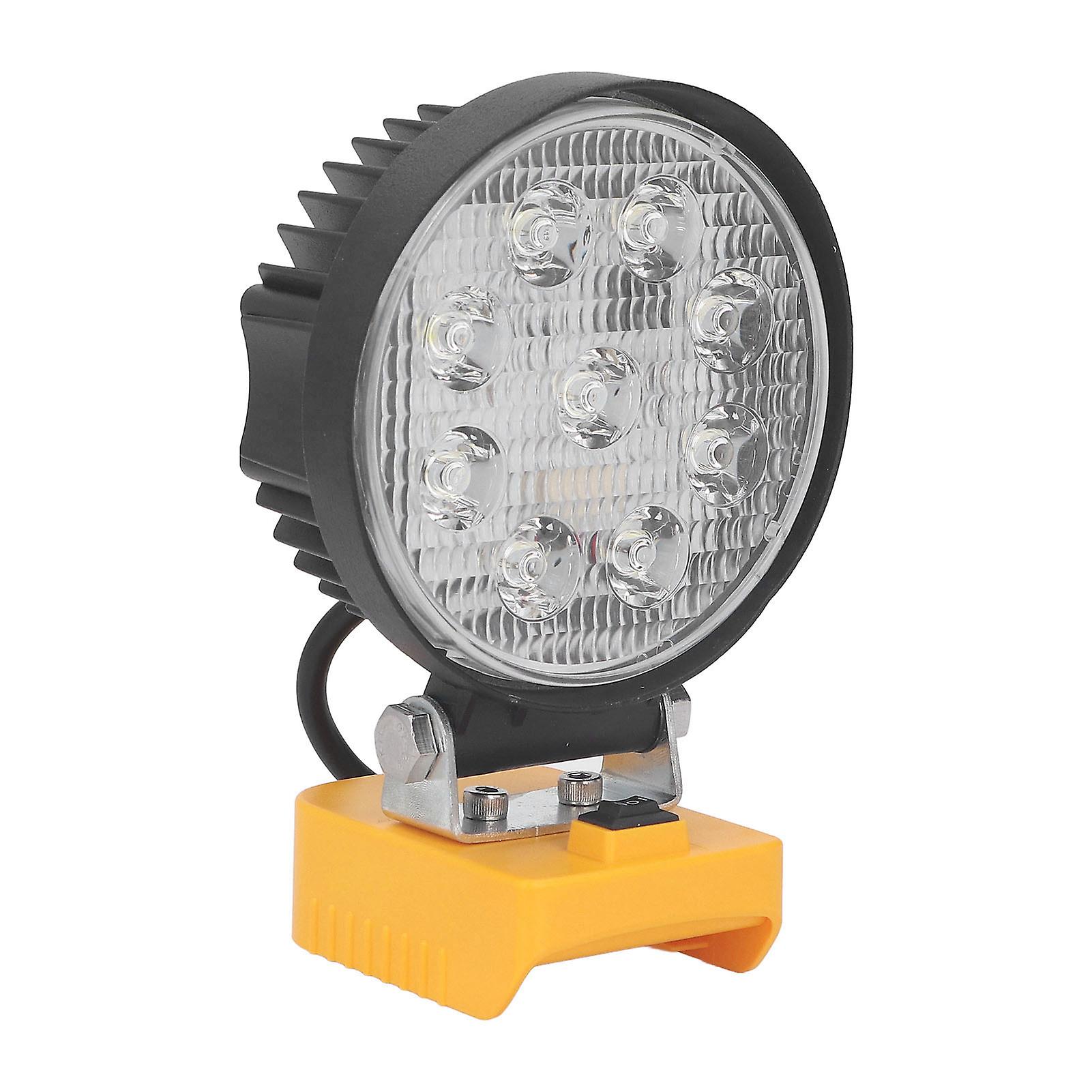 27W LED Work Light 18V Lithium Battery Powered Portable Lamp for Outdoor Emergency Lighting 14‑22V 