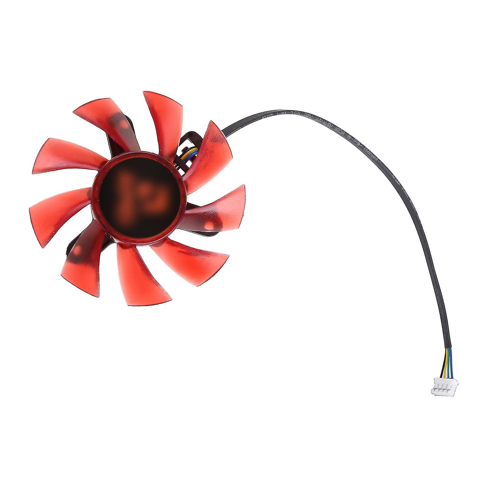 1pc 75mm Graphics Card Cooling Vga Fan Fd8015u12s 4pin 12v 0.5a Cooler Fan