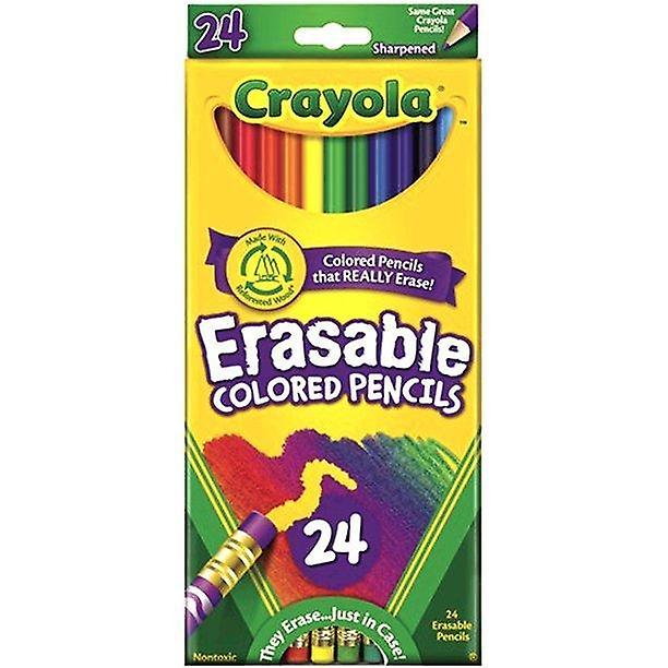 Crayola Erasable Colored Pencil Set, 24-colors