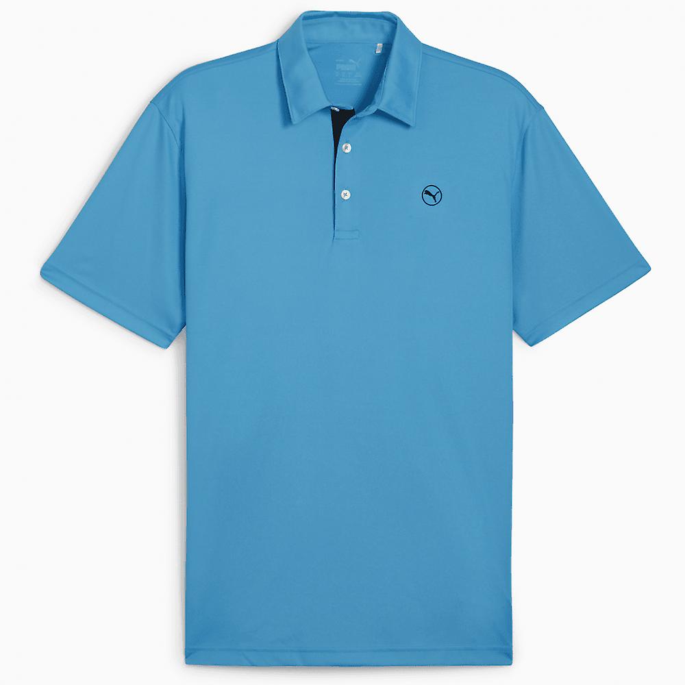 男士 Puma Pure Solid Polo 衫 AQUA