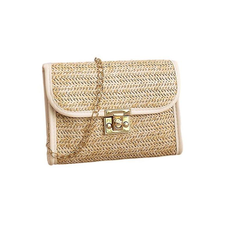 Handbag Womens Cross Body Bag Soft Woven Straw Shoulder Bags Ladies Summer Beach Handbag
