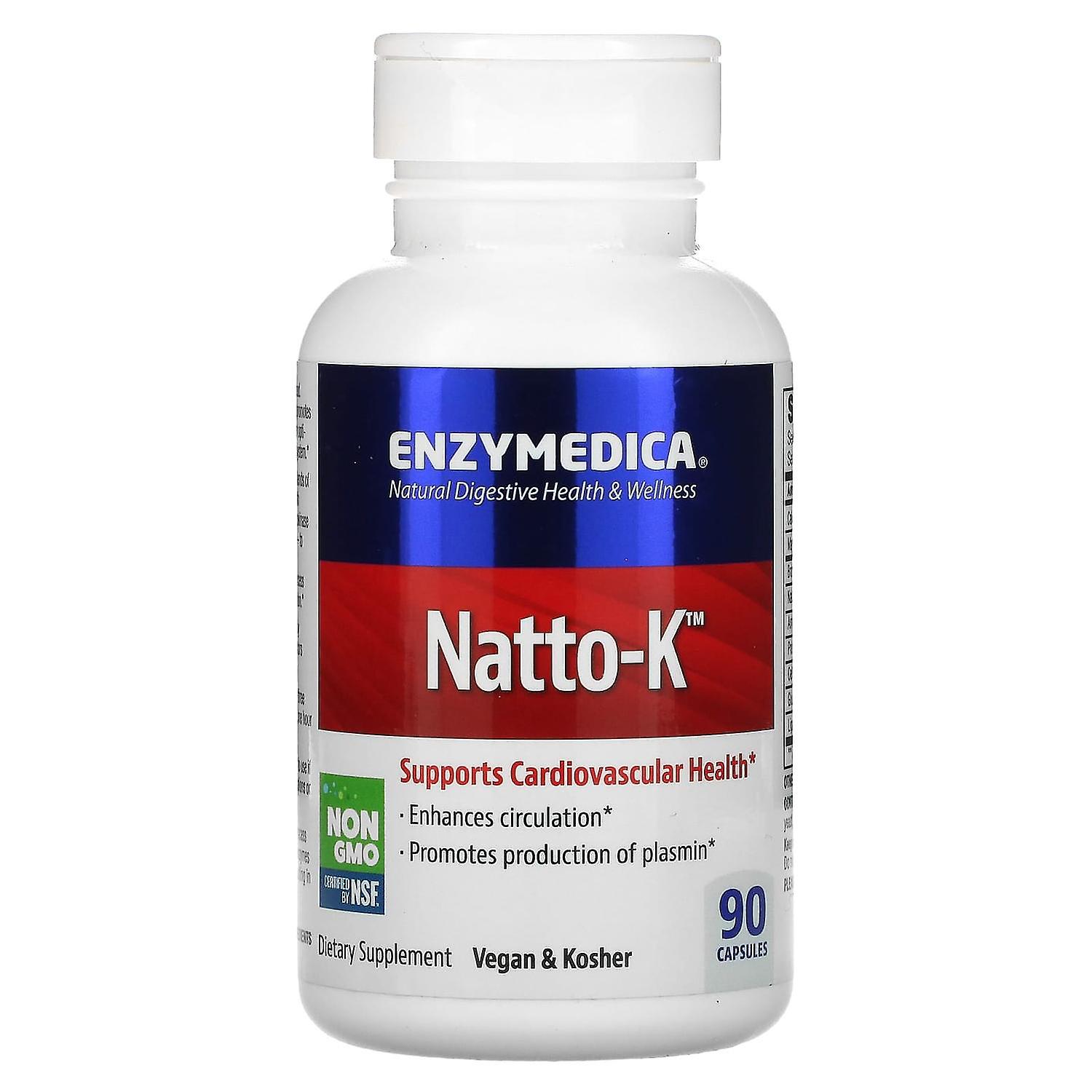 Enzymedica, Natto-K, 90 Capsules