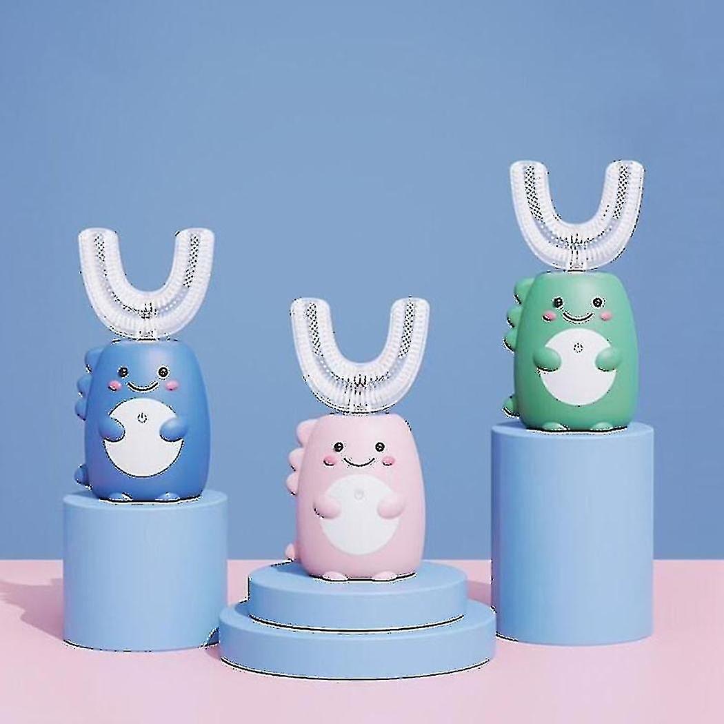 子供用電動歯ブラシ子供用自動オーラルクリーナーUSB充電ソニックかわいい恐竜U-