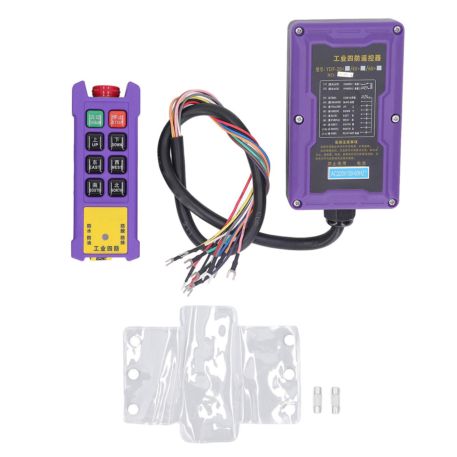 Télécommande de grue étanche IP67, 8 boutons, contrôleur de levage pour générateurs et pompes 220 V