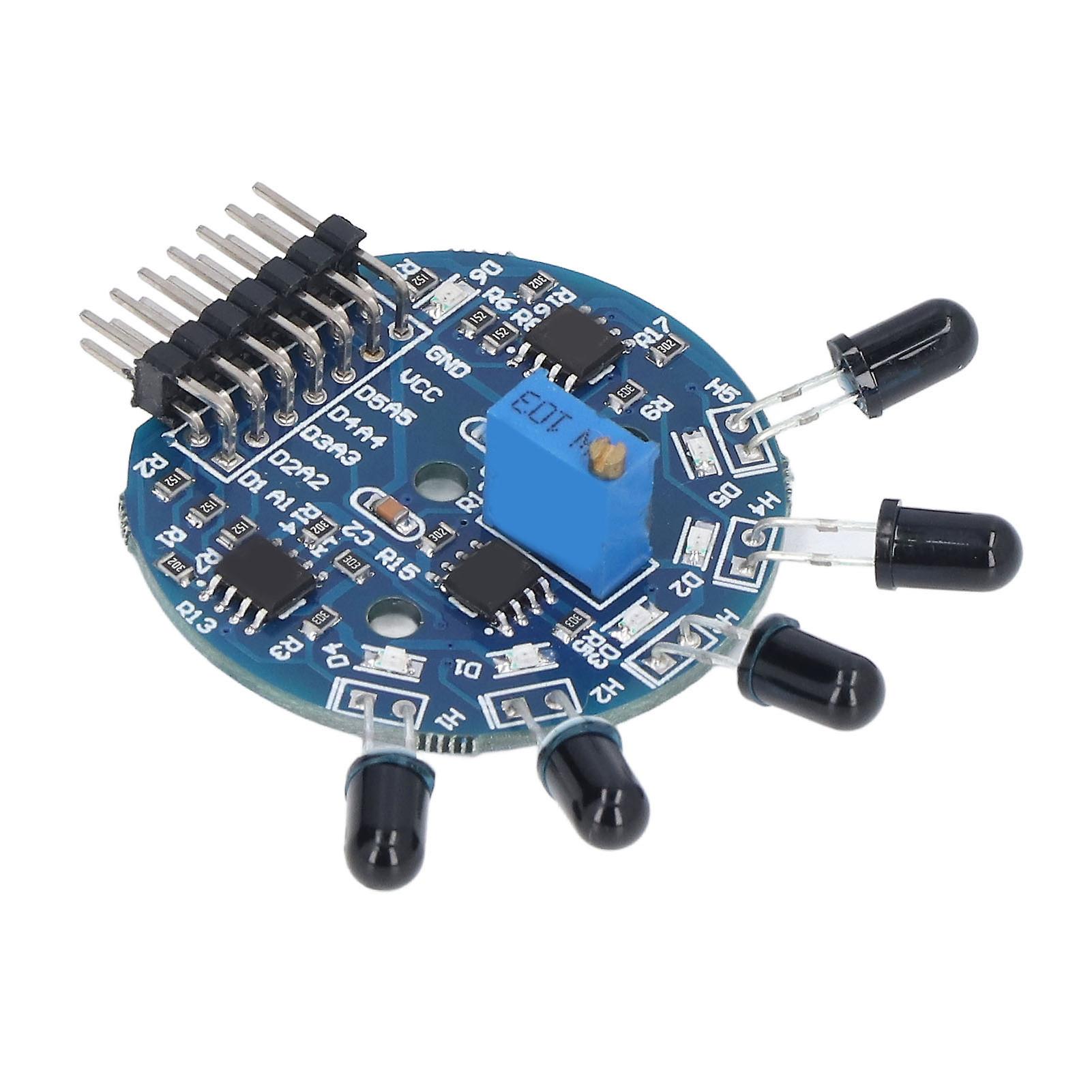 5 Way Flame Sensor Module Fire Extinguisher Sensor Board with Indicator Digital Analog Output