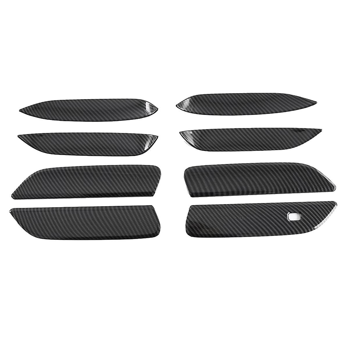 Exterior Outer Door Handle and Bowl Protection Cover Trim Carbon Fiber Color for Dolphin