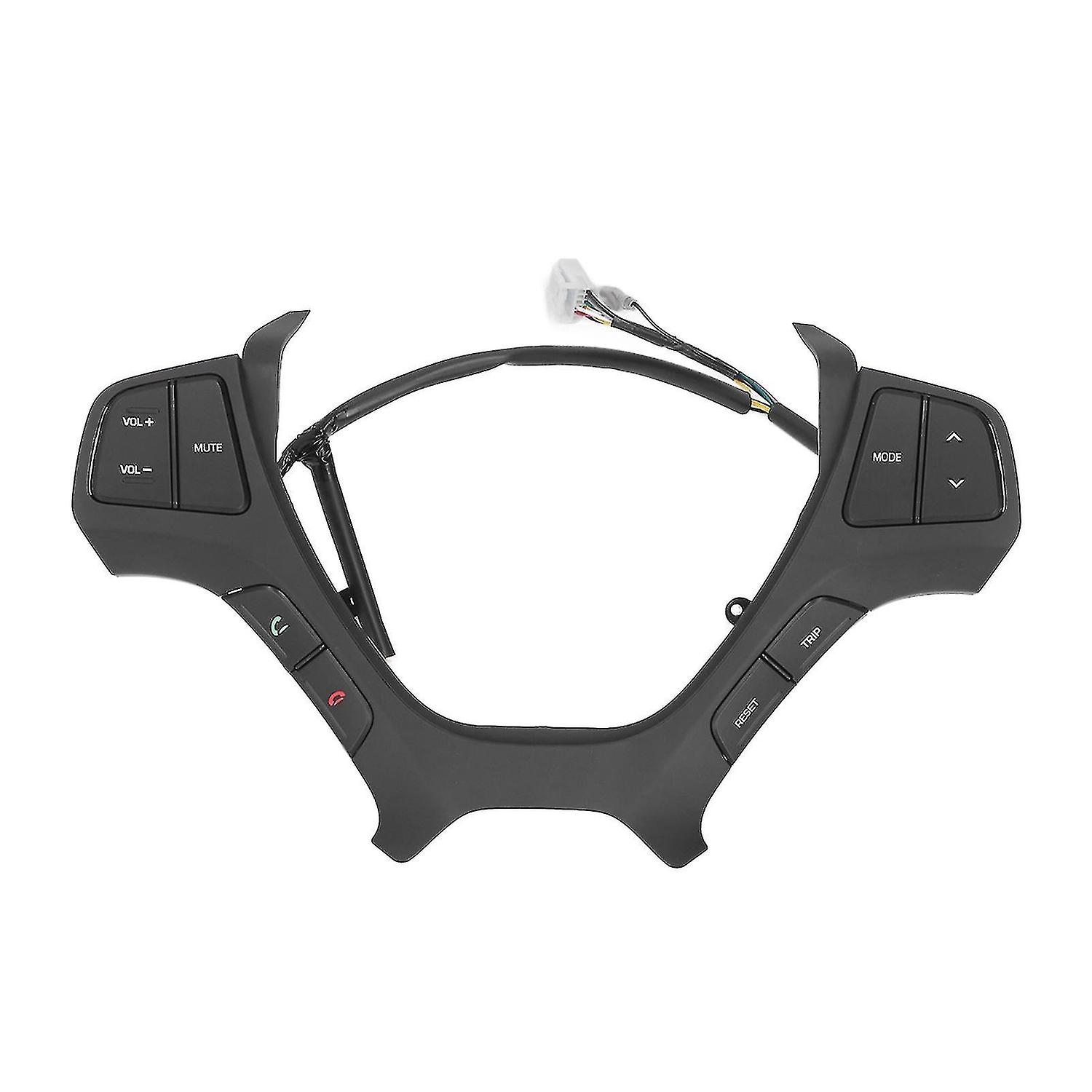 Steering wheel swith control button multifunctional black replacement for hyudnai i10 20142017