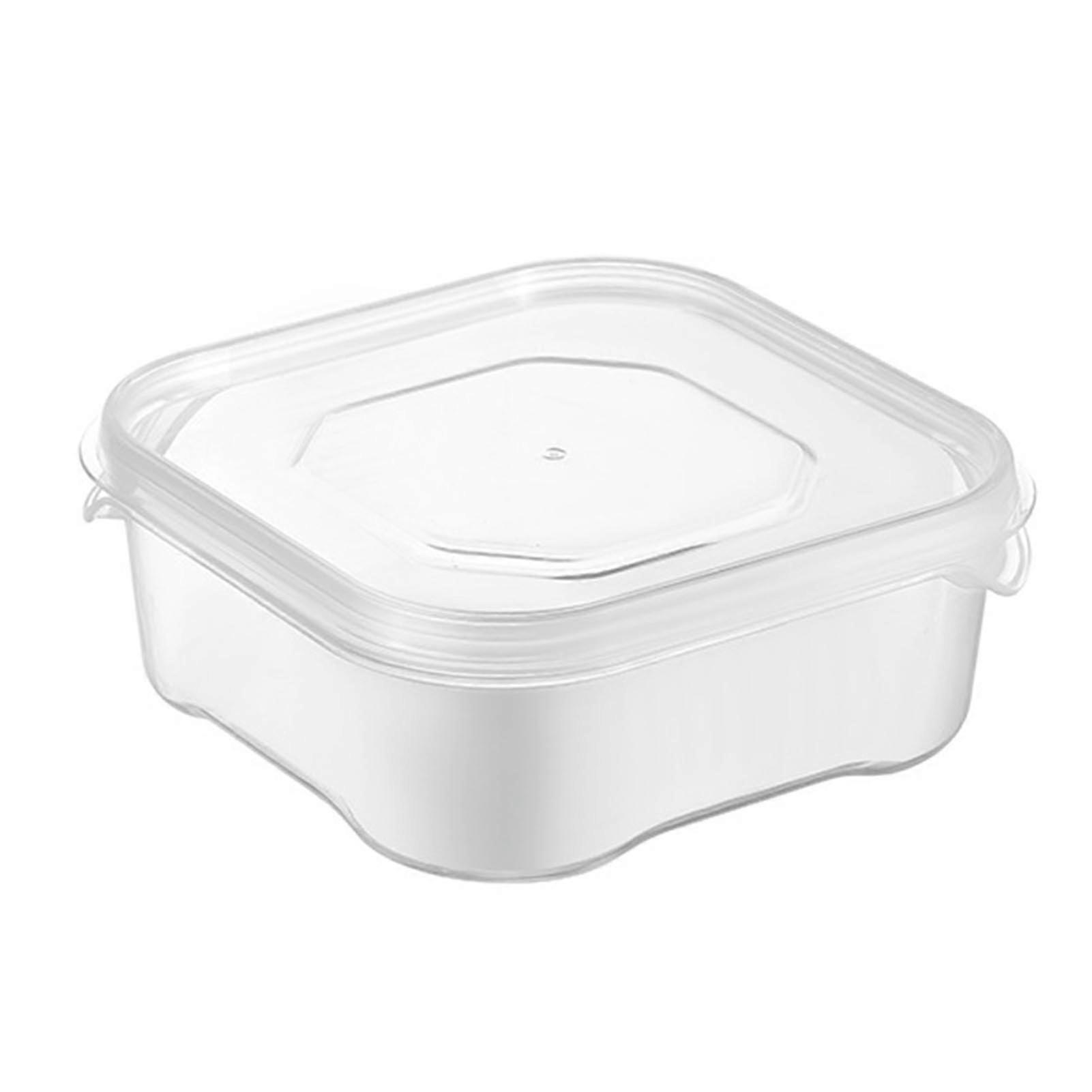 Mini Food Storage Container Transparent 350ml Space Saving Stackable Sealed Freshness Heatable PP Meal Prep Container