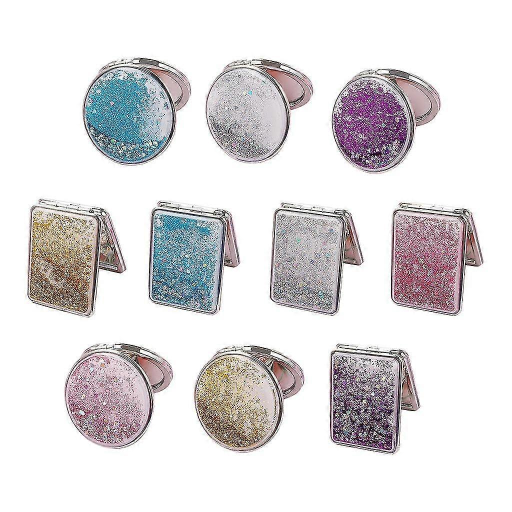 hg 3x Double Side Folding Compact Mirror Portable Travel Mini Makeup Vanity Mirror