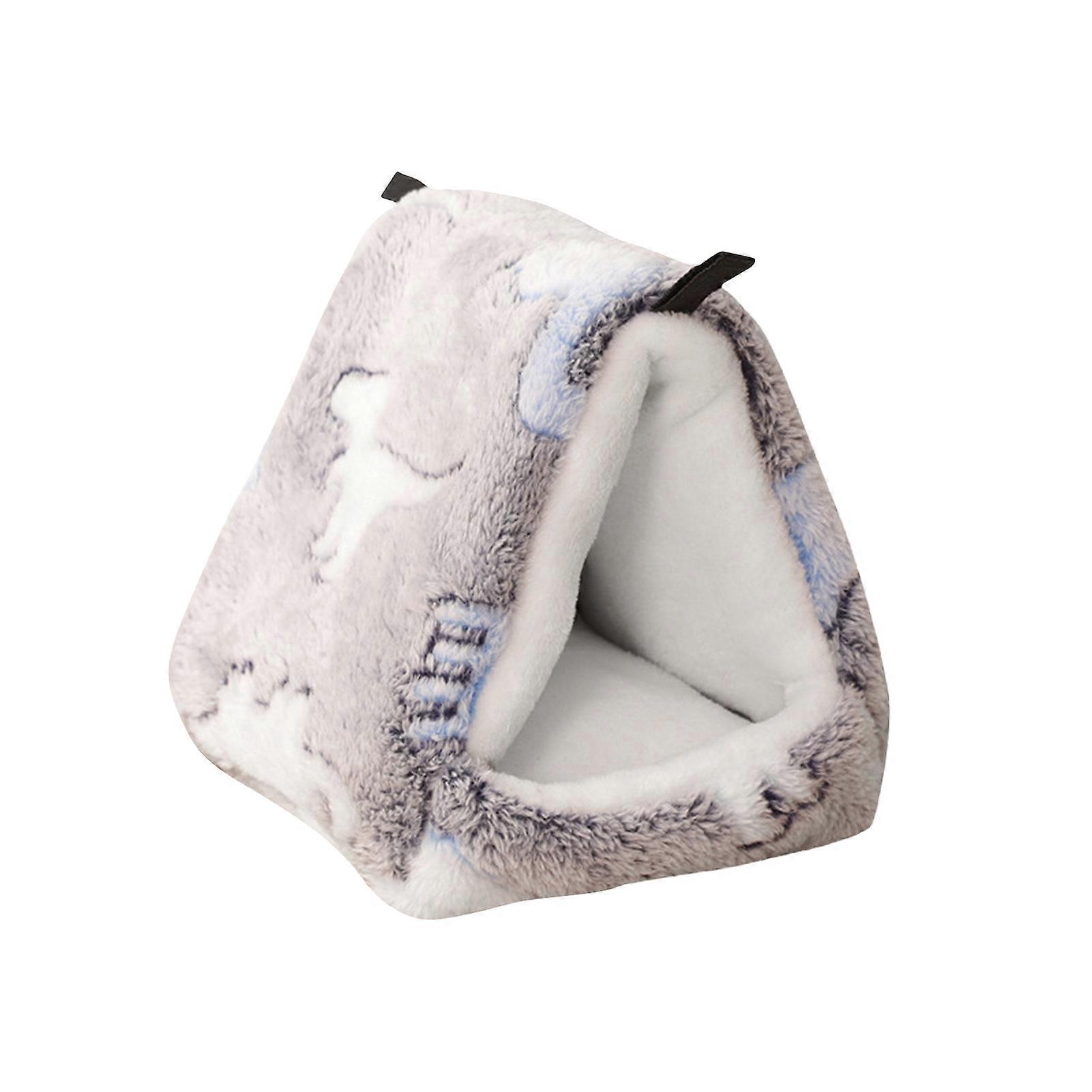 Hamster Cage Winter Thickened Bed Super Soft Windproof Washable Semi-enclosed Squirrel Mini Hedgehog Plush Nest