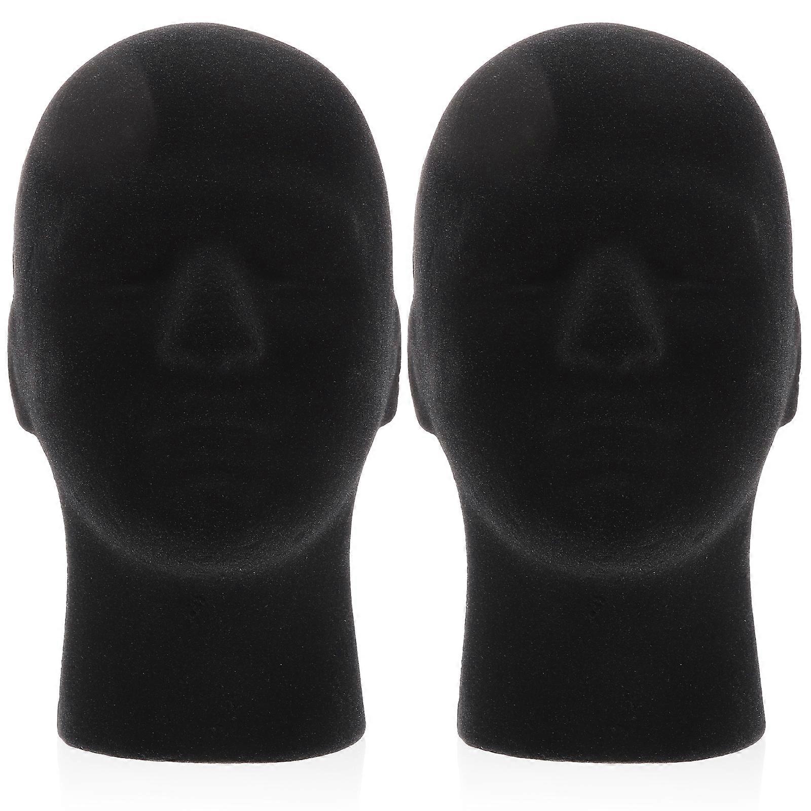 2 stk mandlige mannequin styrofoam hoved hat display hoved styrofoam parykhoveder paryk model hoved mannequin paryk stativ