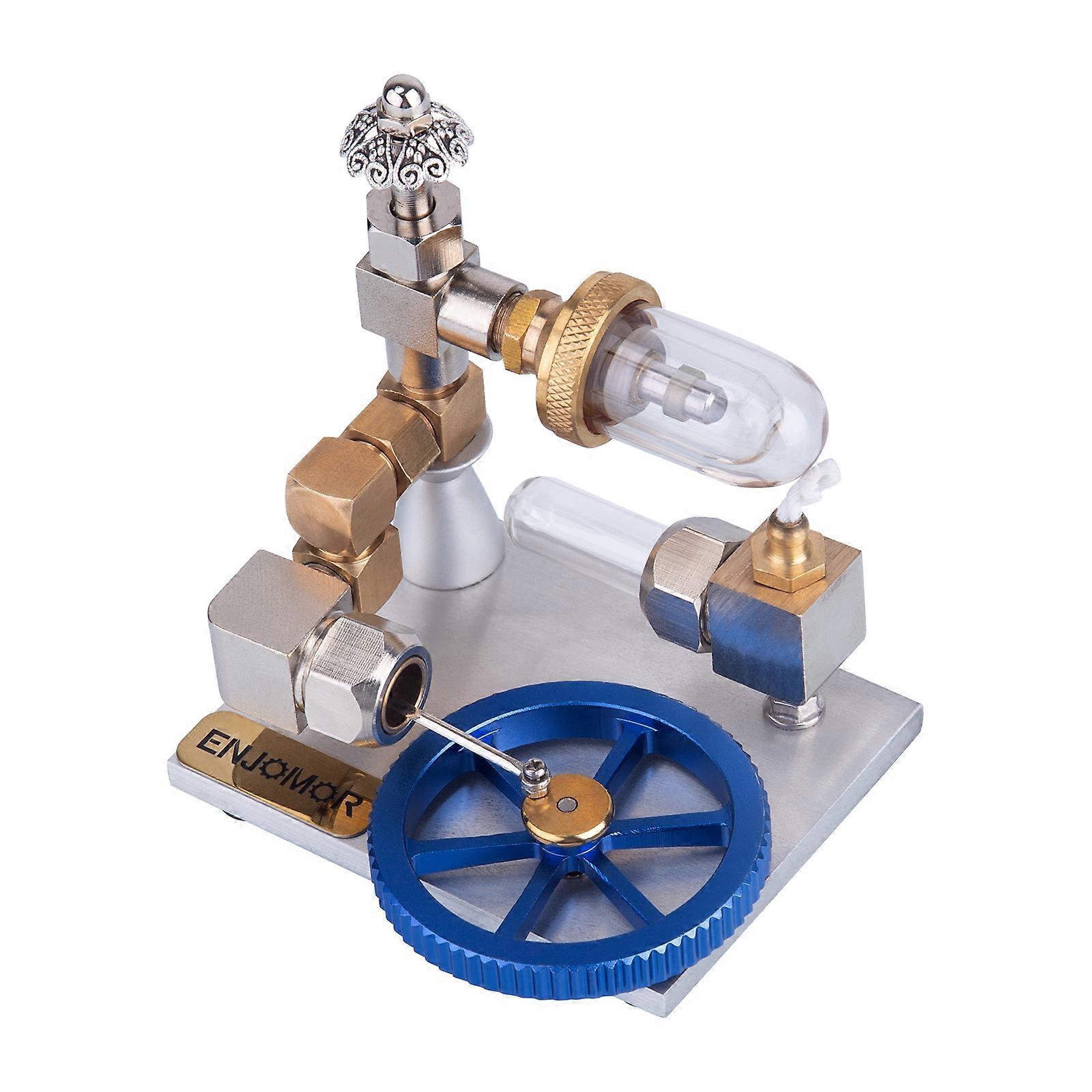 Enjomor Mini Vertical Flywheel Stirling Engine Model With Adjustable Speed Experiment Educational Toy