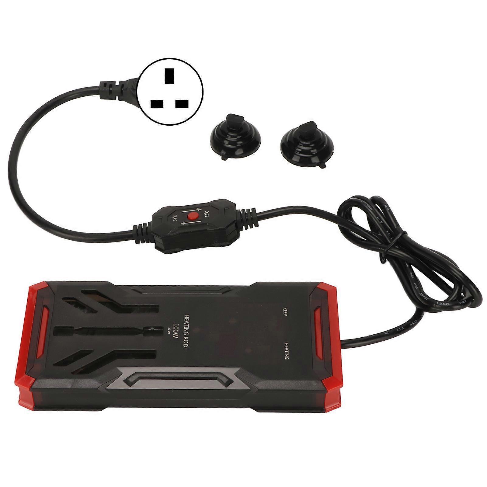 Submersible Aquarium Heater 100W Auto Frequency Conversion Constant Temp LED Display Fish Tank Heating Rod UK Plug 220V