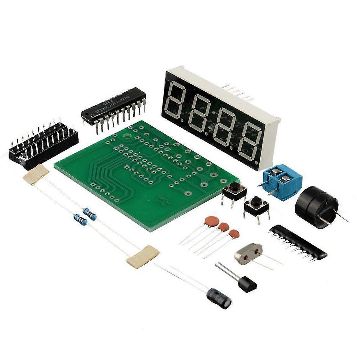 4-Digit Digital Electronic Clock Kit, Microcontroller Digital Clock, 4-Digit Digital Clock Kit, Electronic DIY Kit