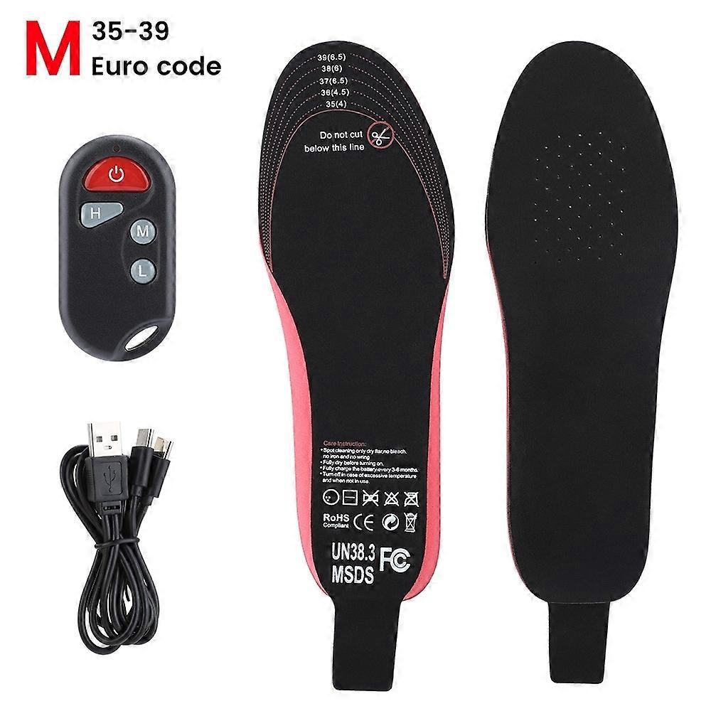 Electric heating insole intelligent remote control three-speed temperature control warm insole outdo