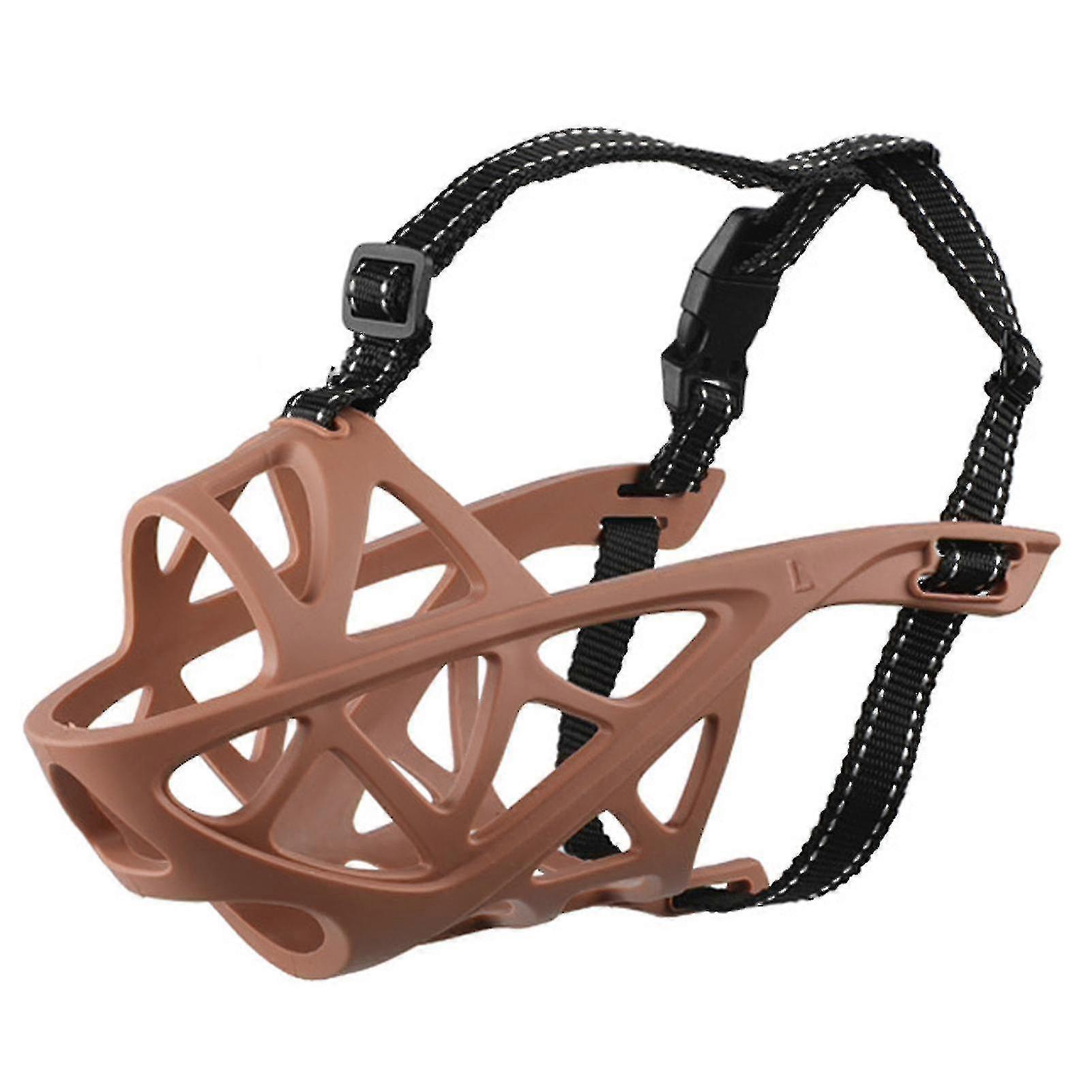 قابل للتعديل المضادة للأكل ، ومكافحة لعق ومكافحة عض كمامة تنفس جوفاء سلة الكمامات للكلب