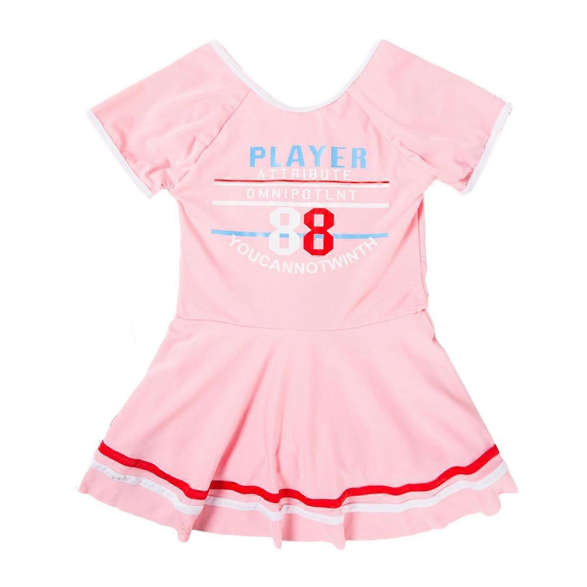 rose XL (11 à 13 ans) Filles Maillot de bain Une pièce Body Maillot de bain étudiant Jupe Maillot de bain enfants