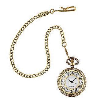 Montre de poche mécanique avec chaîne, rétro, steampunk, accessoire pour carnaval, soirées à thème et bien plus encore.